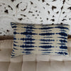 Tye Dyed Blue & Black Cotton Linen Cushions - Canggu & Co