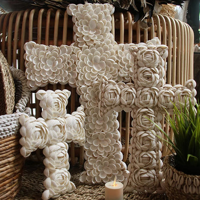 Cross Shaped Shell Decor - Canggu & Co