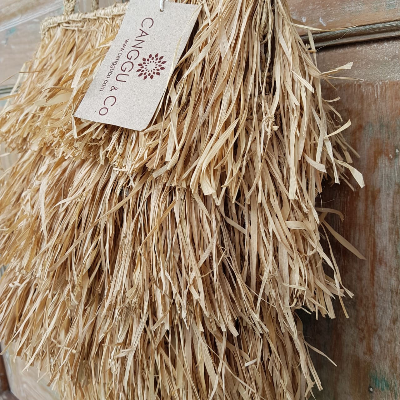 Natural Long Fringe Straw Grass Bag – Canggu Co