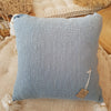 Plain Color Raw Cotton Cushions With Beaded Tassels - Canggu & Co