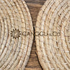 Natural Grass Straw Round Woven Dining Placemat