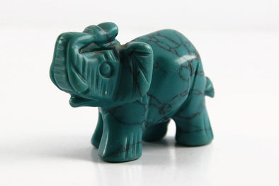 Howlite Stone - Elephant - Blue - Canggu & Co