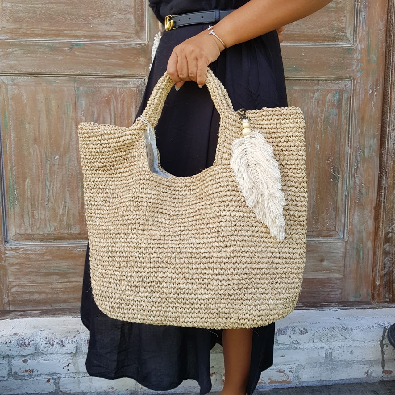 Natural Woven Straw Grass Bag – Canggu Co1