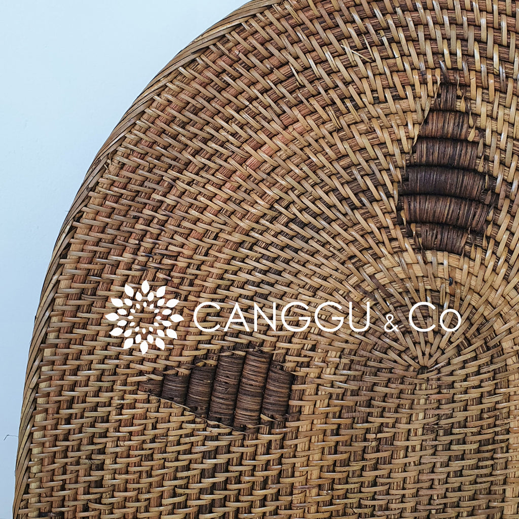 Large Oval Shaped Brown Woven Rattan Placemats – Canggu & Co