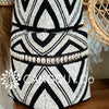 Black & Natural Zebra Pattern Bead & Bamboo Box Set With Shells