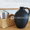 Pottery Classic Urn With Handle Black