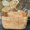 Rectangle Shaped Woven Water Hyacinth Basket Sets Large