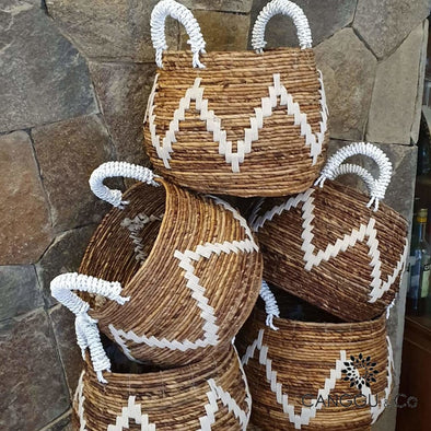 Round Banana Leaf Baskets Basket