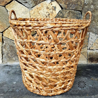 Tall Water Hyacinth Basket Set Medium