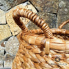 Woven Water Hyacinth Barrel Baskets With Handles Basket